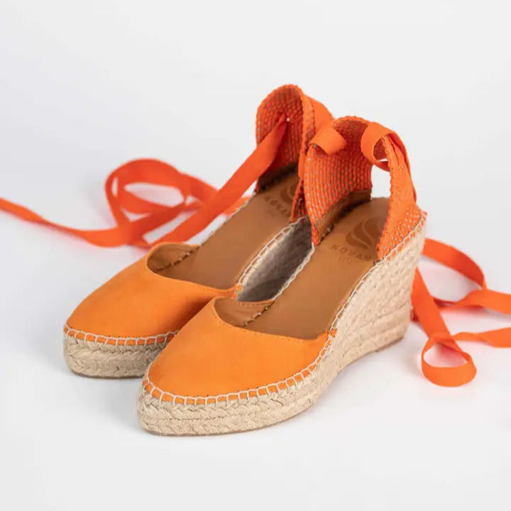 Maykonos Alpargata Cuña de Yute Naranja