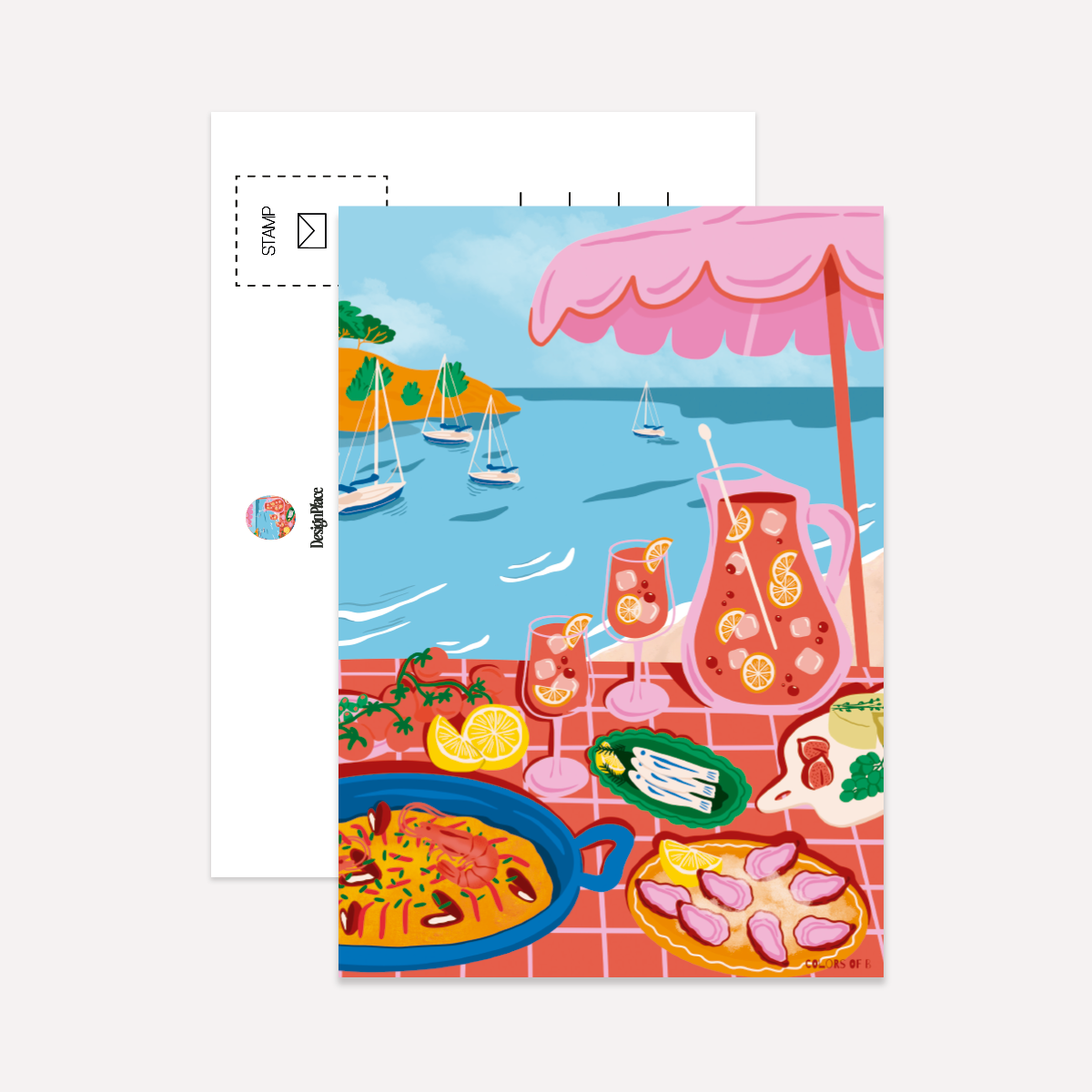 Barcelona by Colors of B Postcard Pack