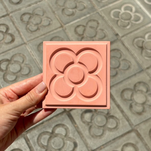Coral Panot Cement Coaster