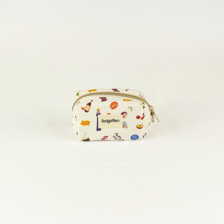 Barcelona Monuments Cotton Pouch Small