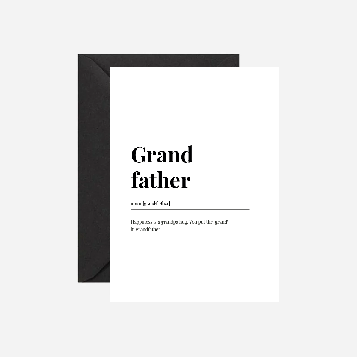 Grandfather Dictionary Card