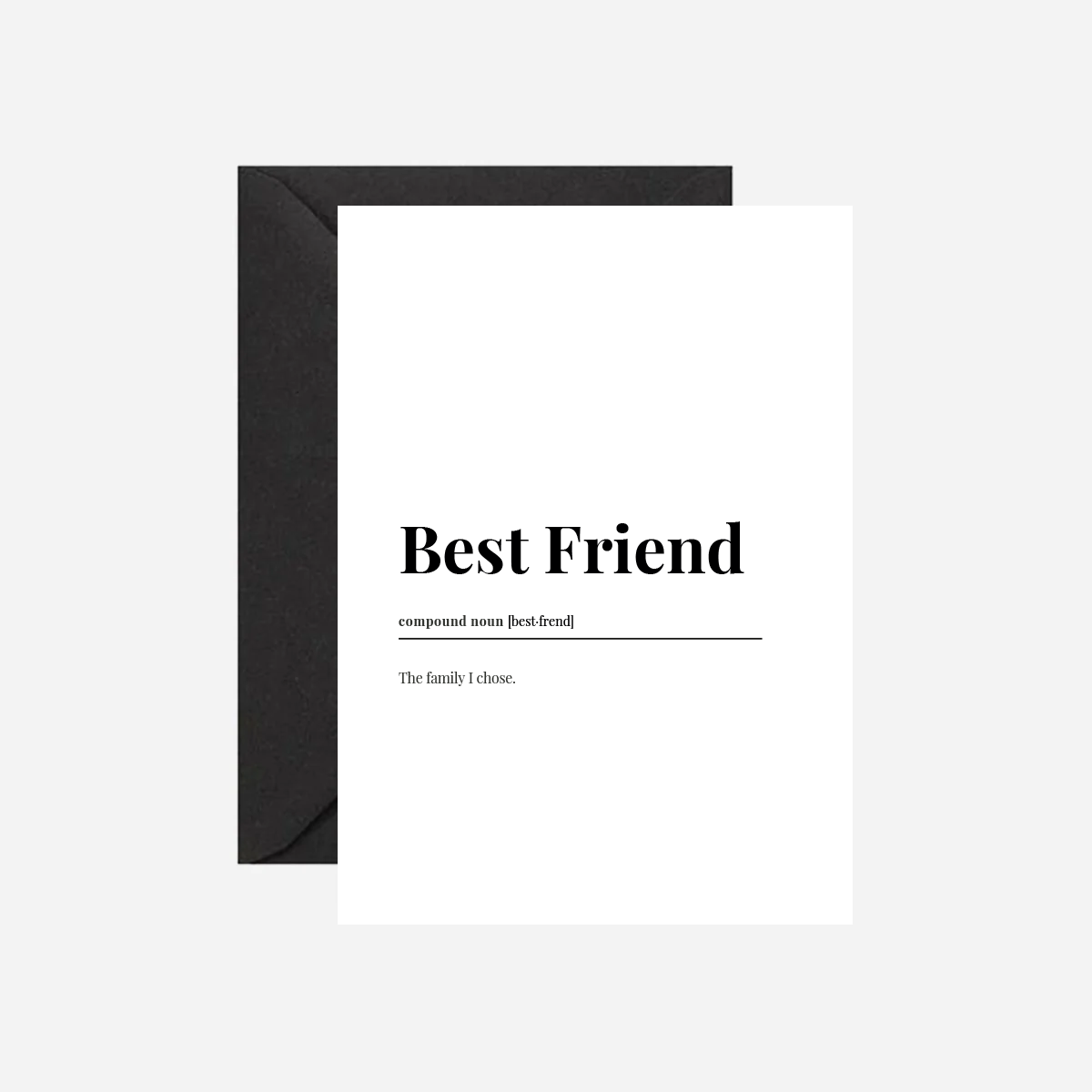 Best Friend Dictionary Card