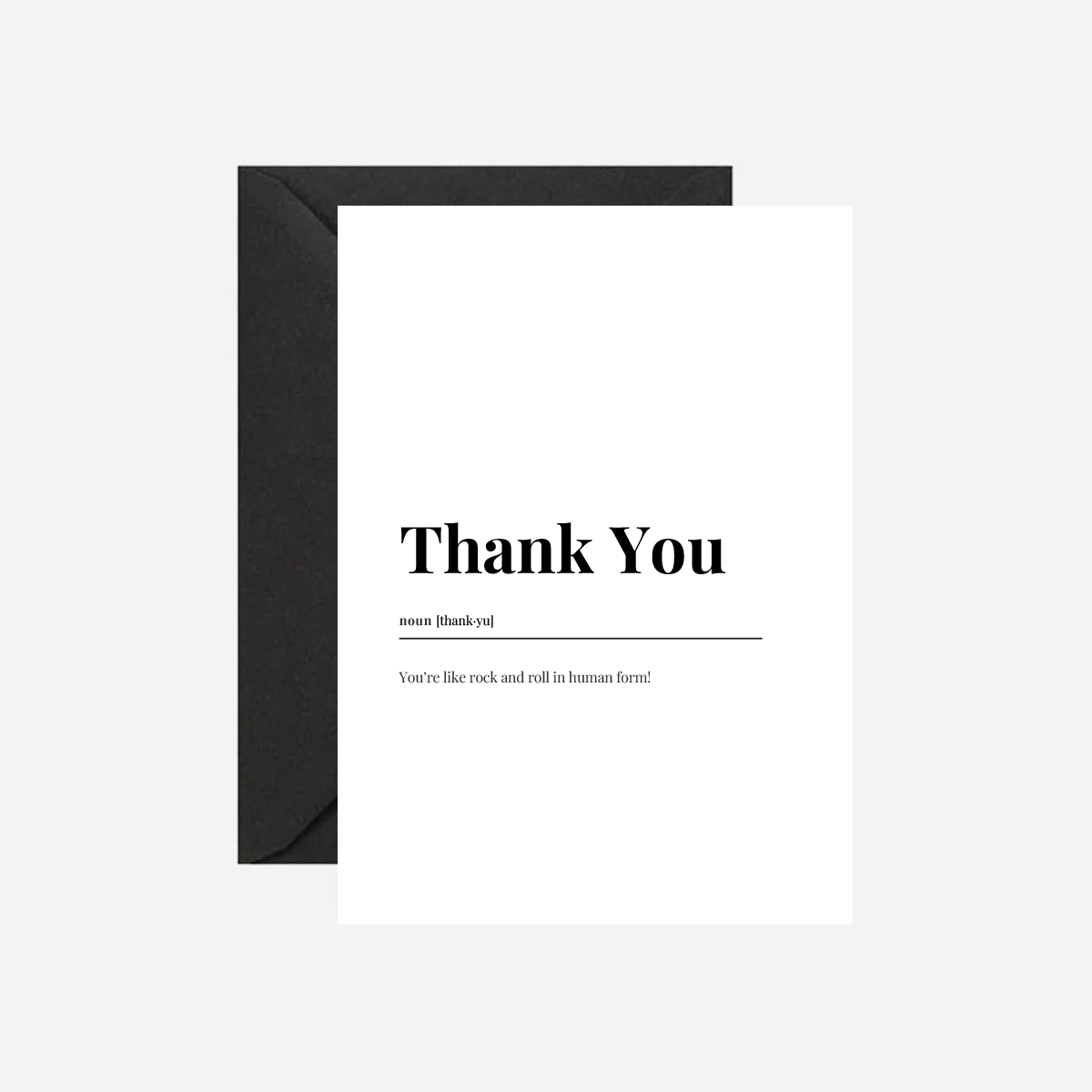 Thank You Dictionary Card