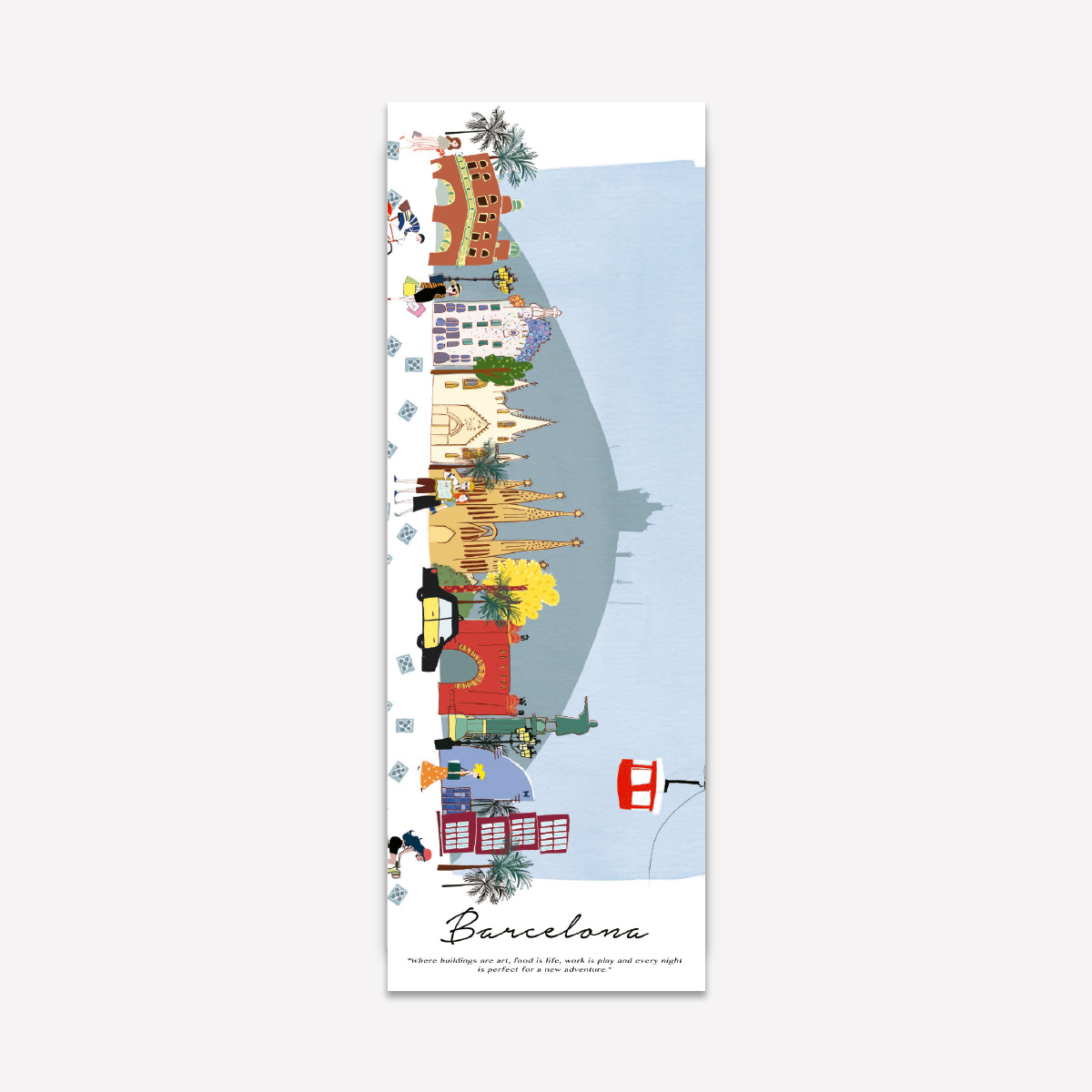 Skyline Barcelona Bookmark