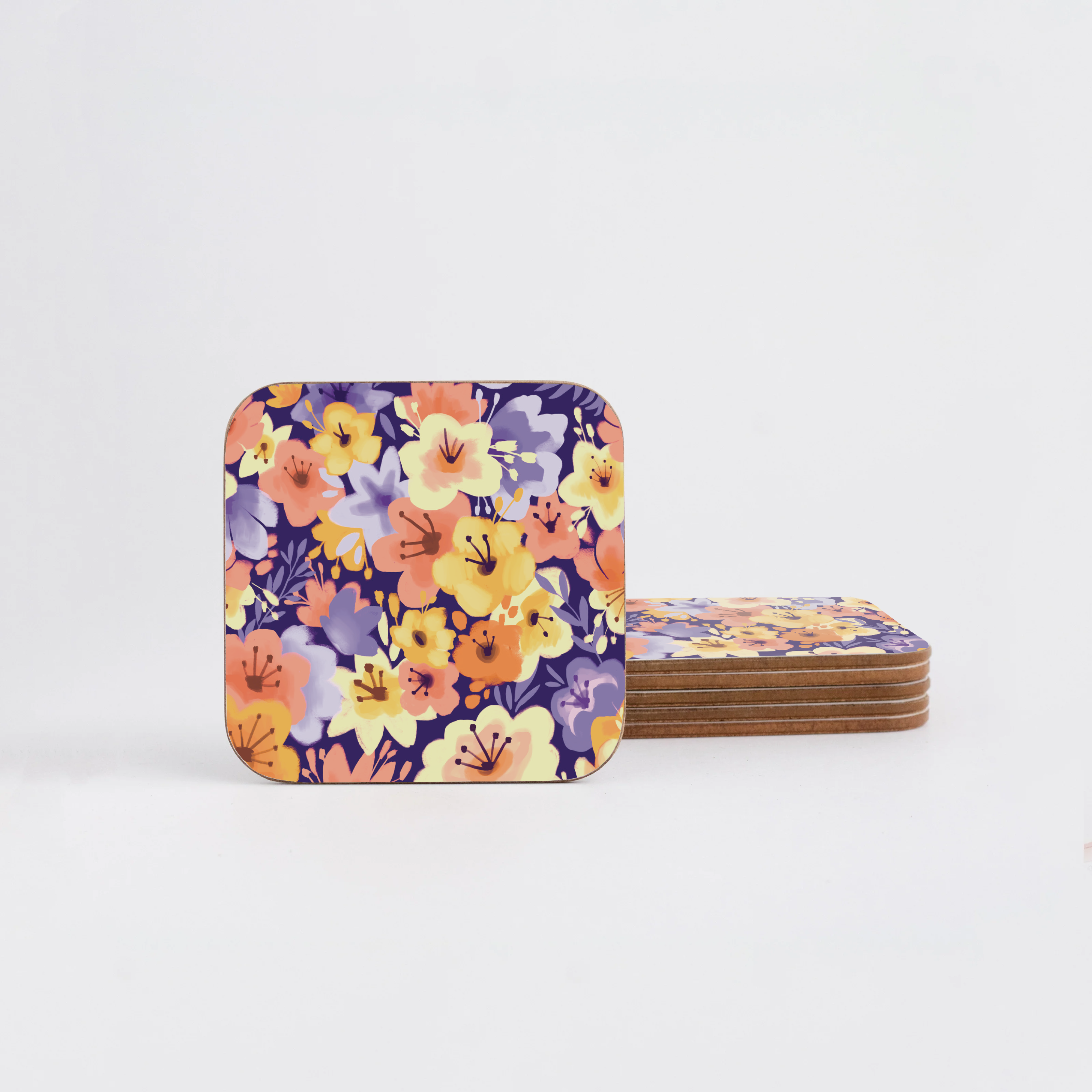 Purple Bouquet Coaster