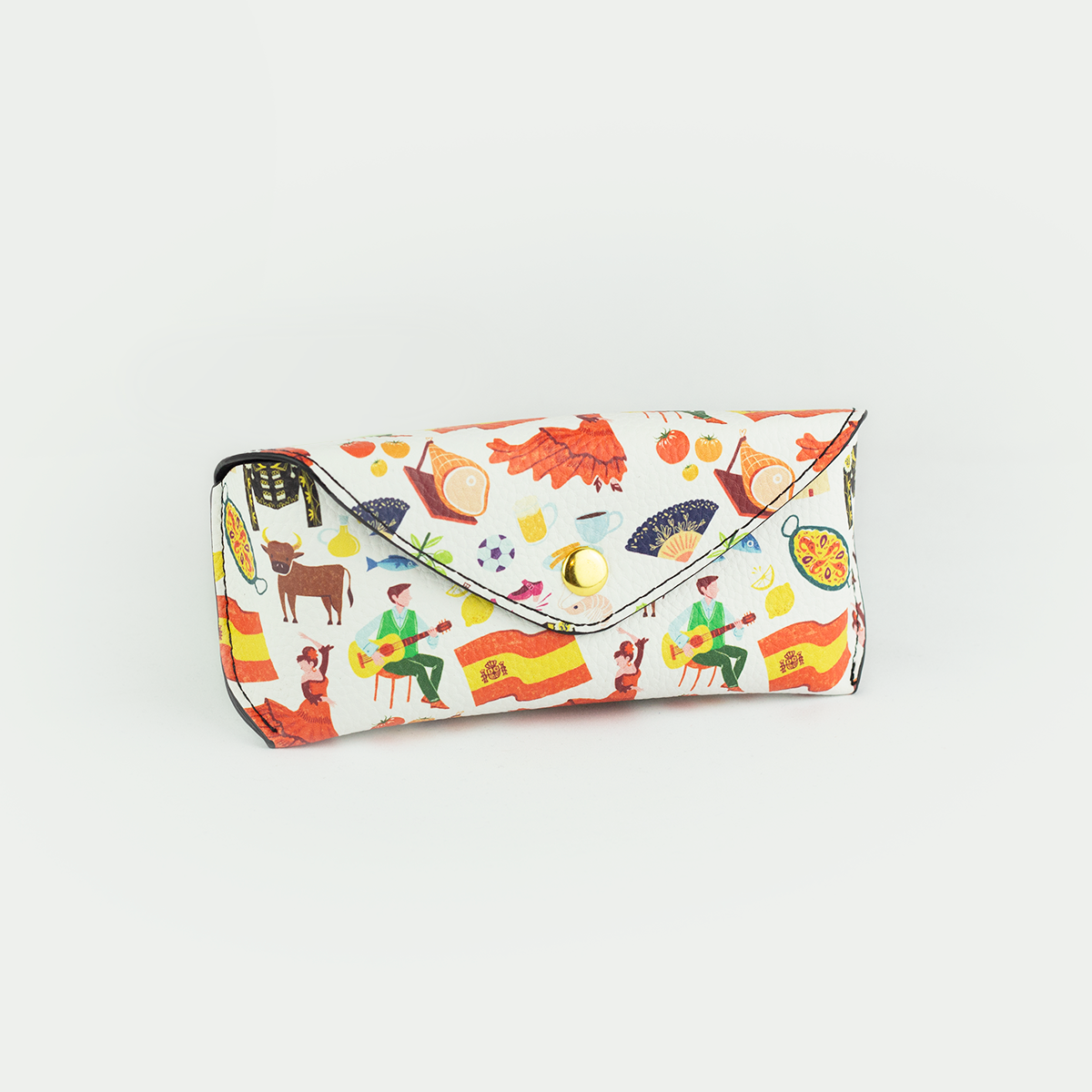 España Pattern Sunglasses Case