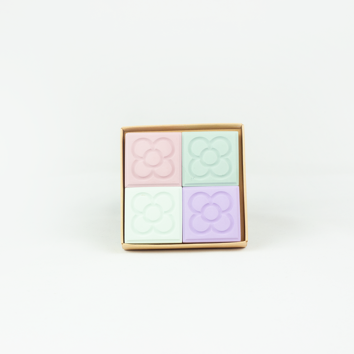 Set Floral Mist Panot Cement Magnet