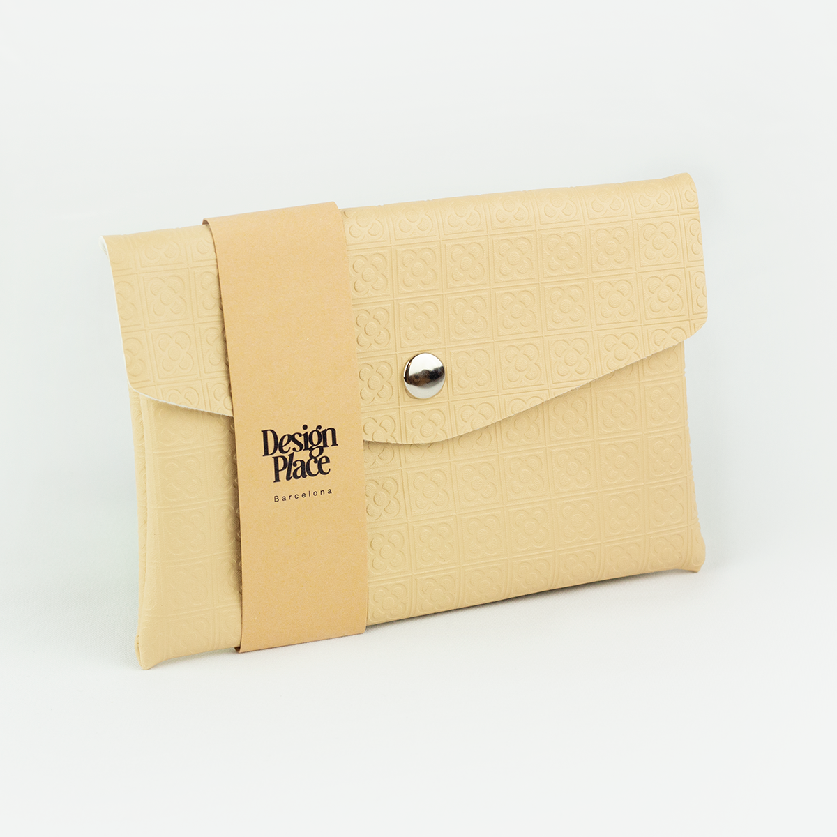 Beige Panot Stamping Everyday Pouch