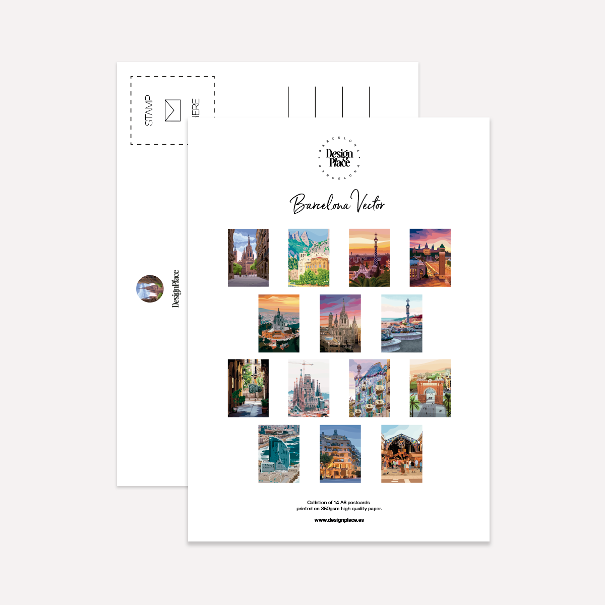 BCN Vector Postcard Pack