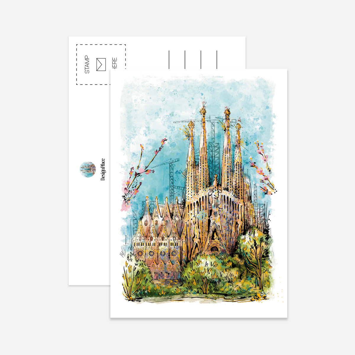 BCN Gold Splash Postcard Pack