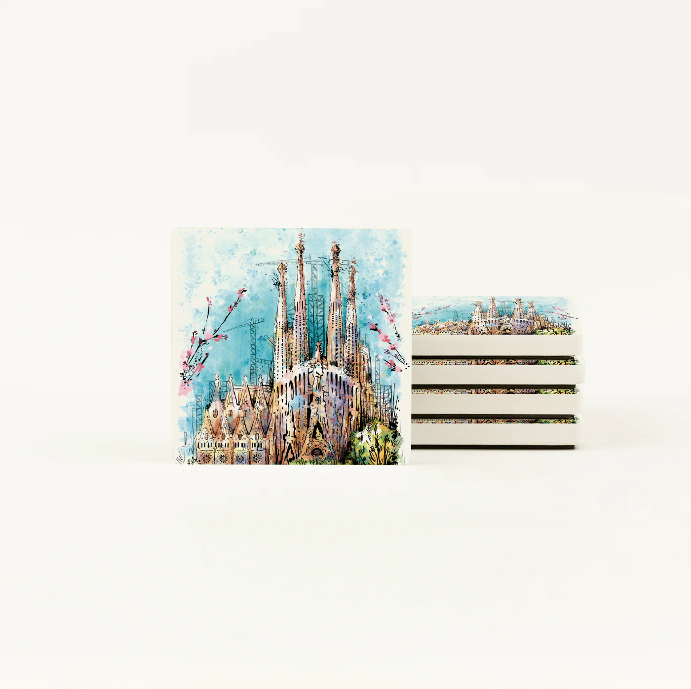 Sagrada Familia Splash Ceramic Magnet