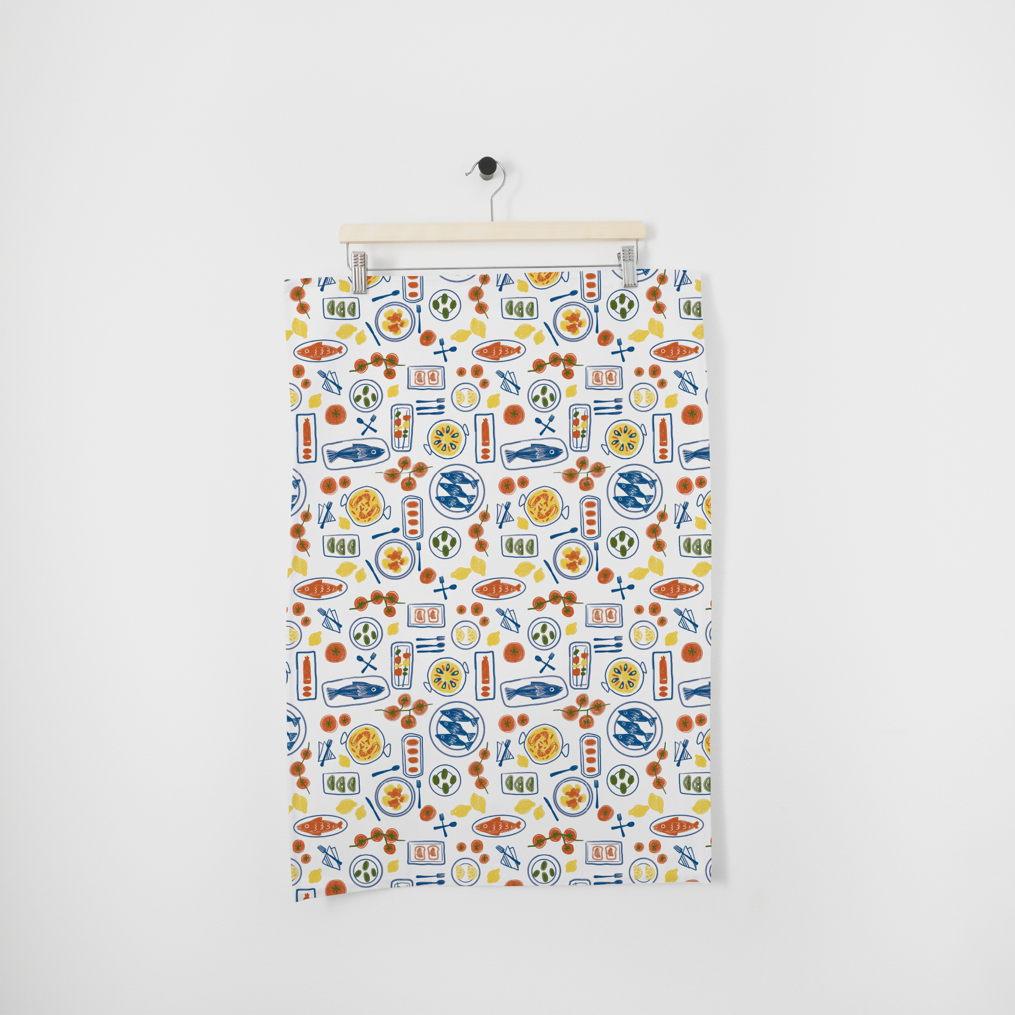 Tapas Sketch Tea Towel