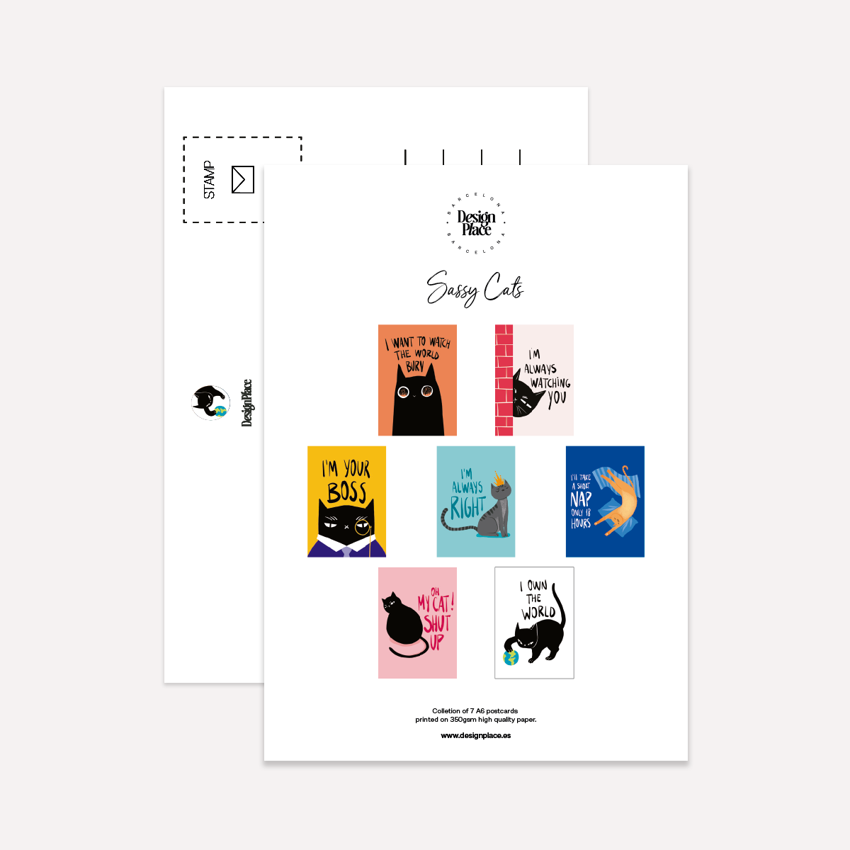Sassy Cats Postcard Pack