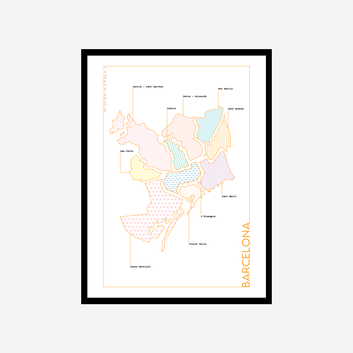 Mapa Grafico Barcelona Gold