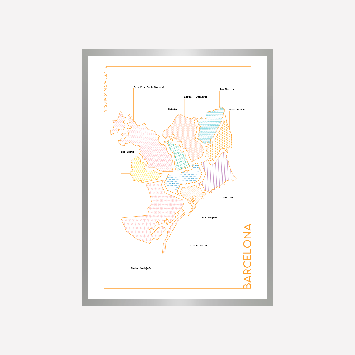 Mapa Grafico Barcelona Gold