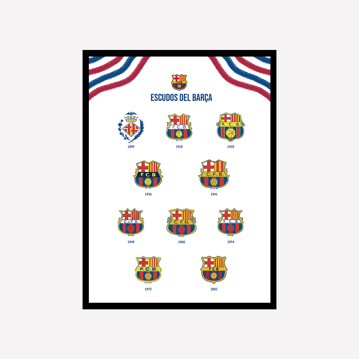 Escudos Barça Print