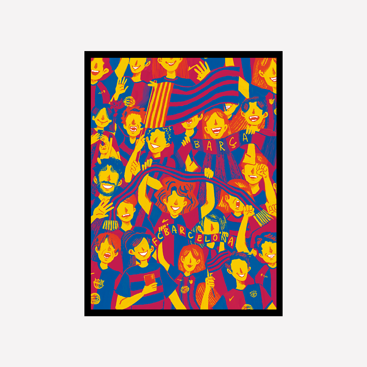 Hinchada Barça Print