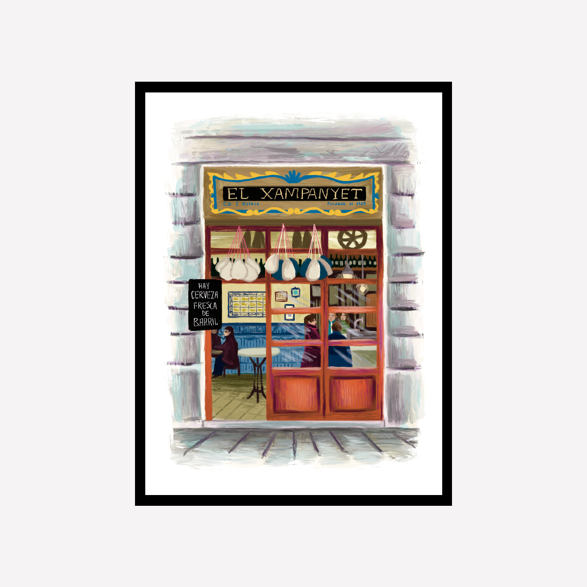 Fachada El Xampanyet Print