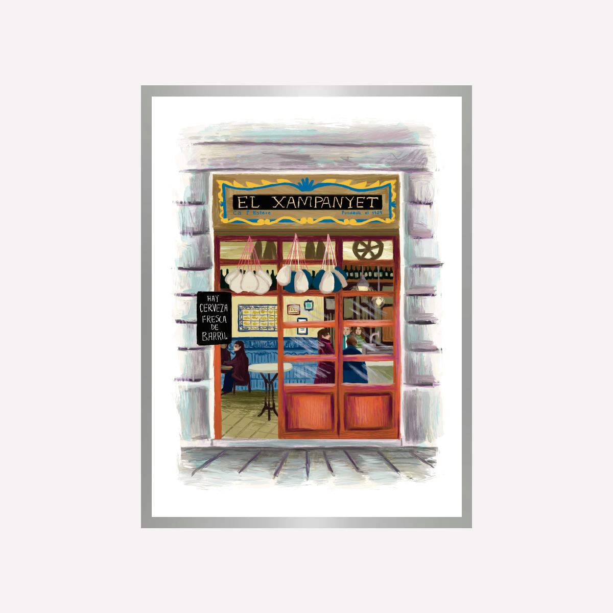 Fachada El Xampanyet Print