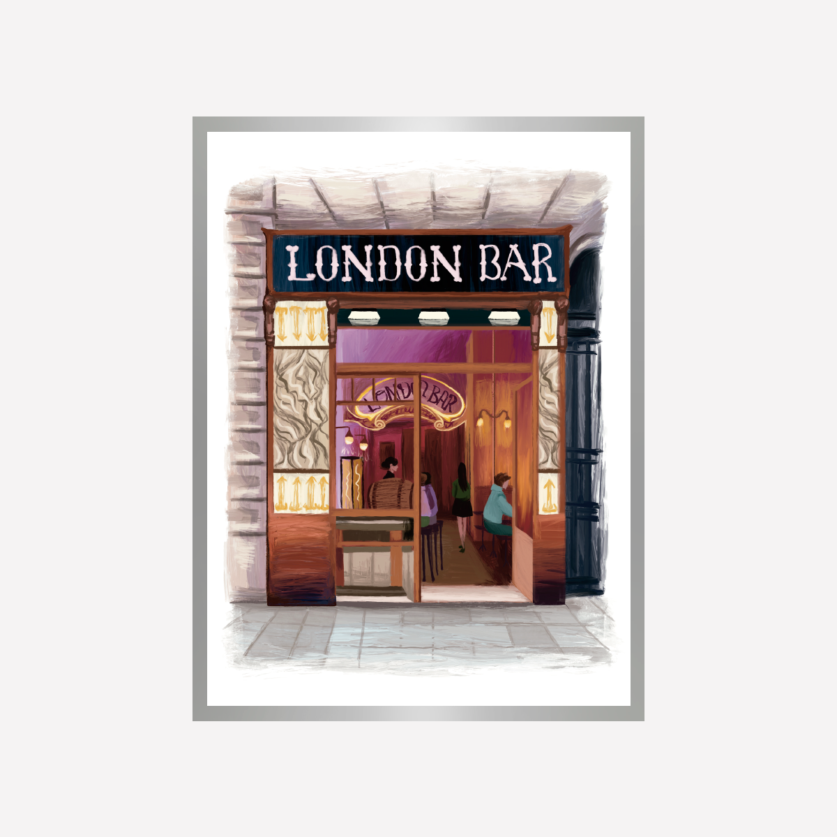 Fachada London Bar Print