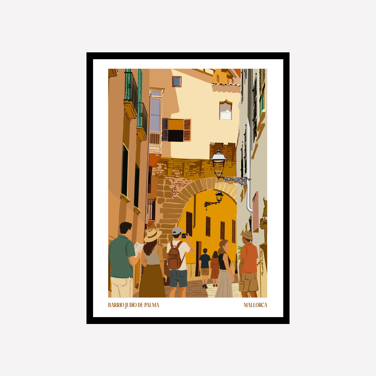 Vector Barrio Judio Mallorca