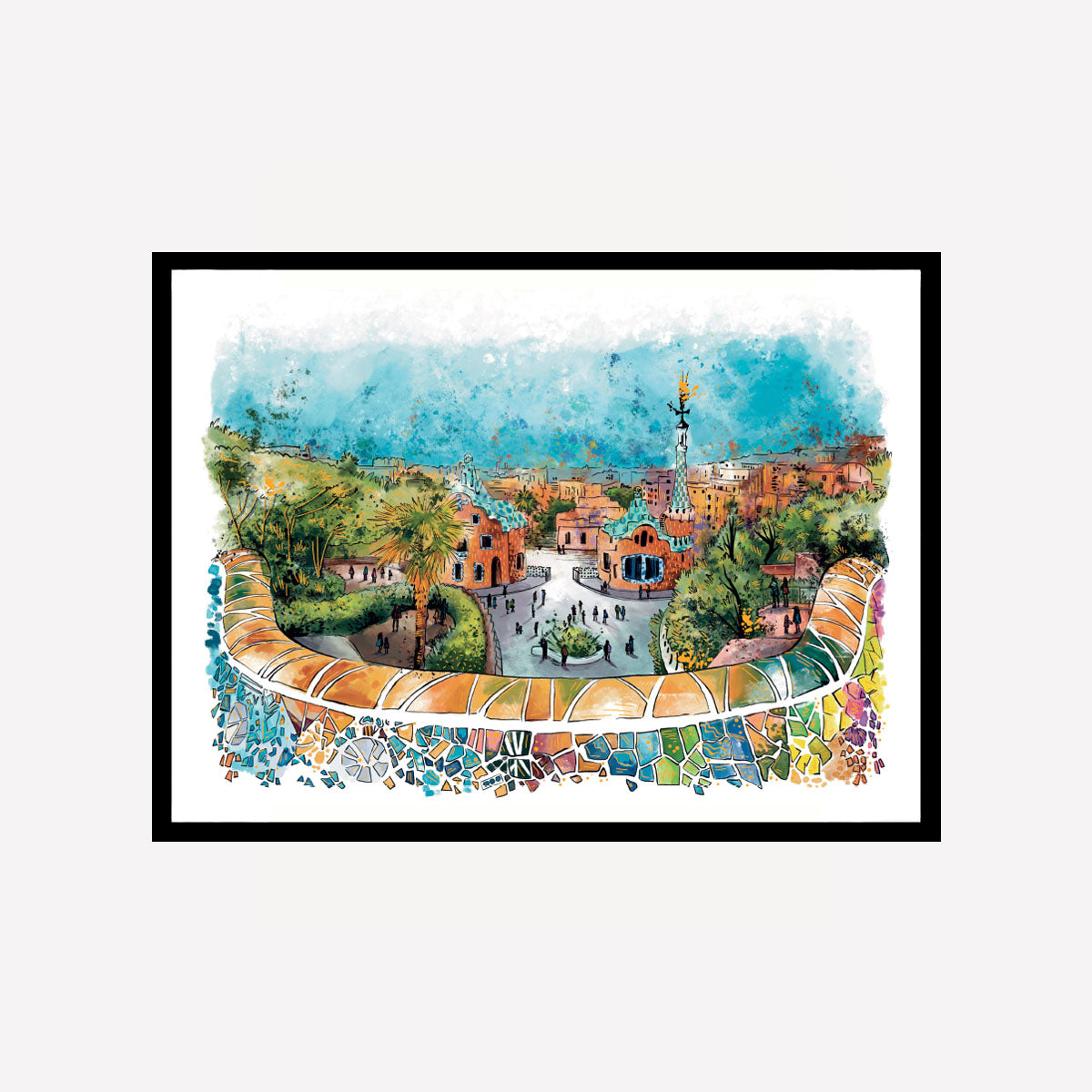 Park Güell Gold Splash