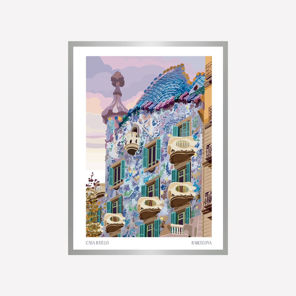 Vector Casa Batllo BCN A4