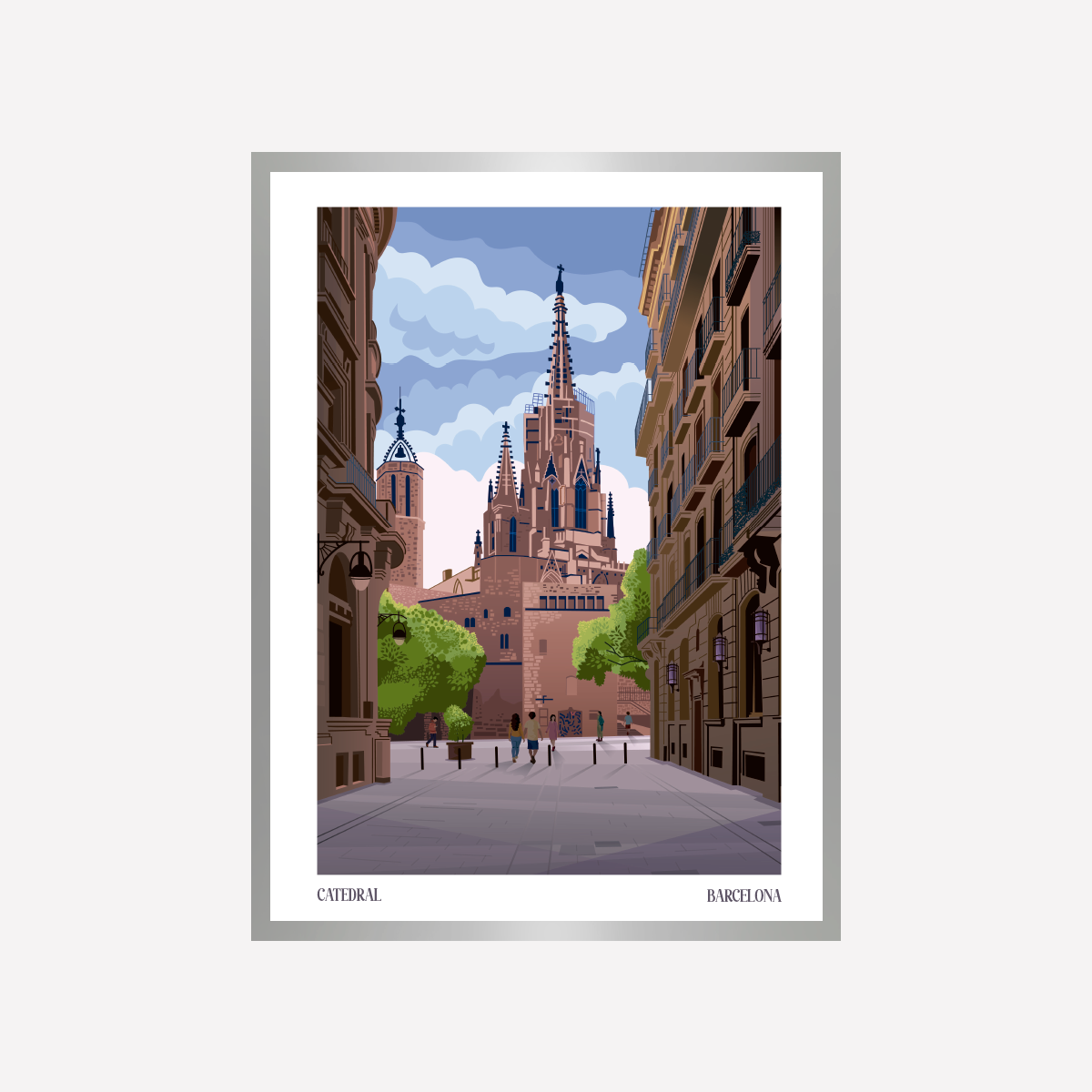 Vector Catedral BCN A4