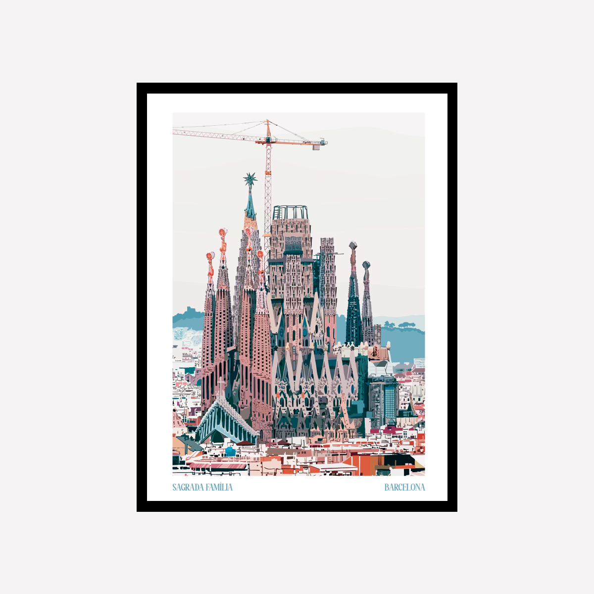 Vector Sagrada Familia BCN A4