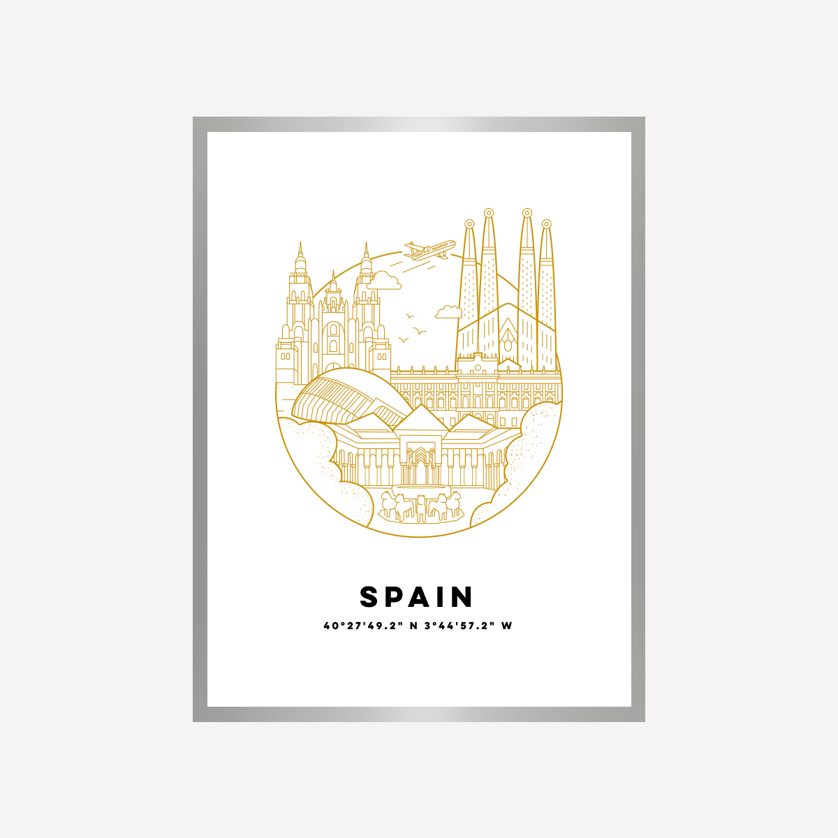 Spain Cityscape Art Print