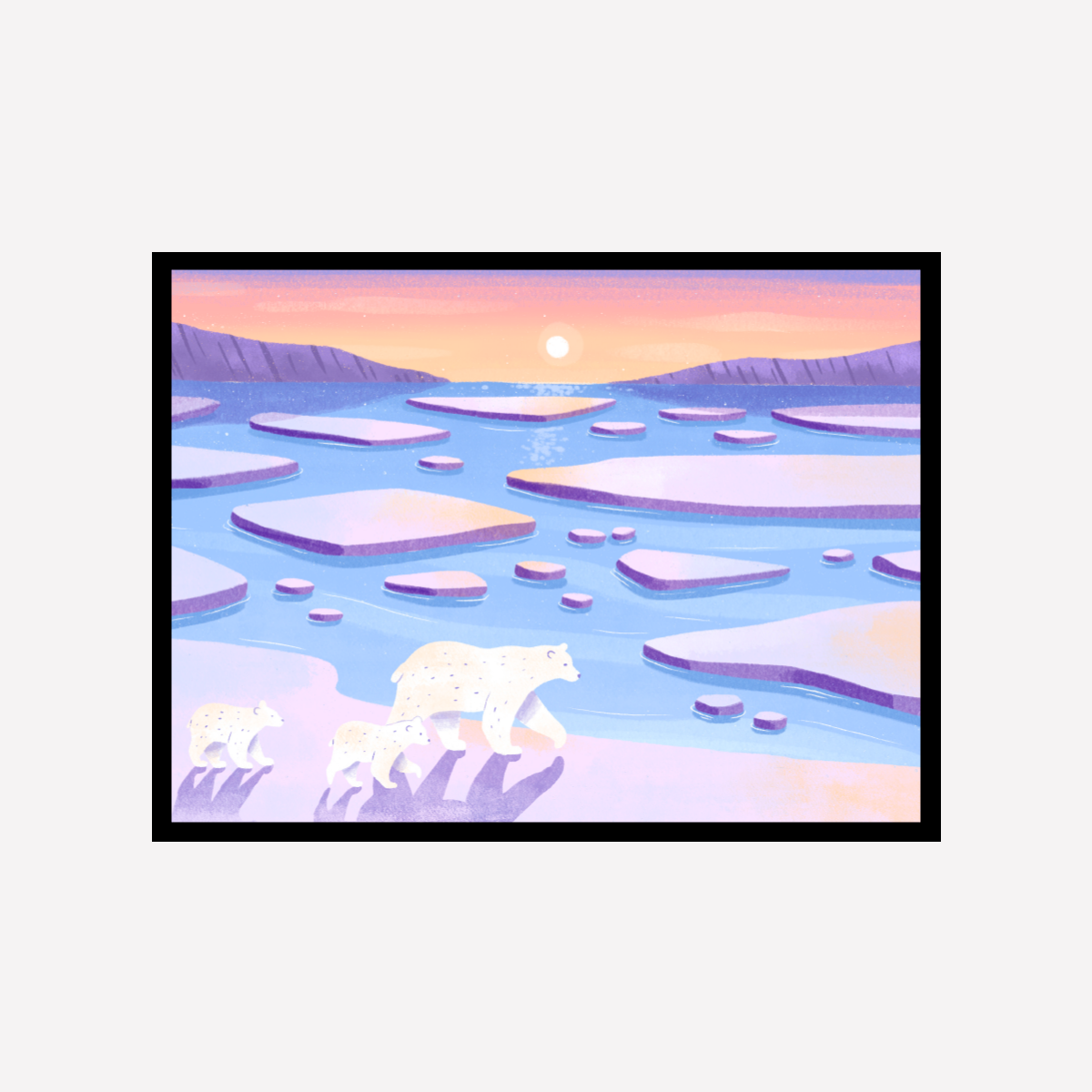 Polar bear Art Print