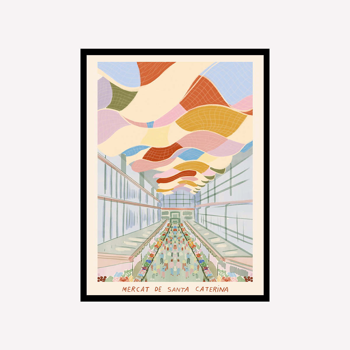 Mercat de Santa Caterina Art Print