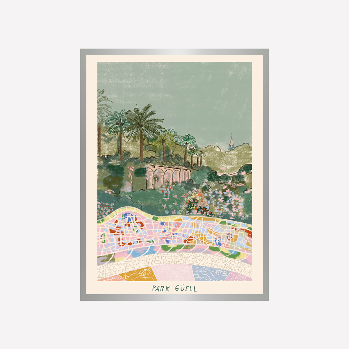 Parc Guell Art Print