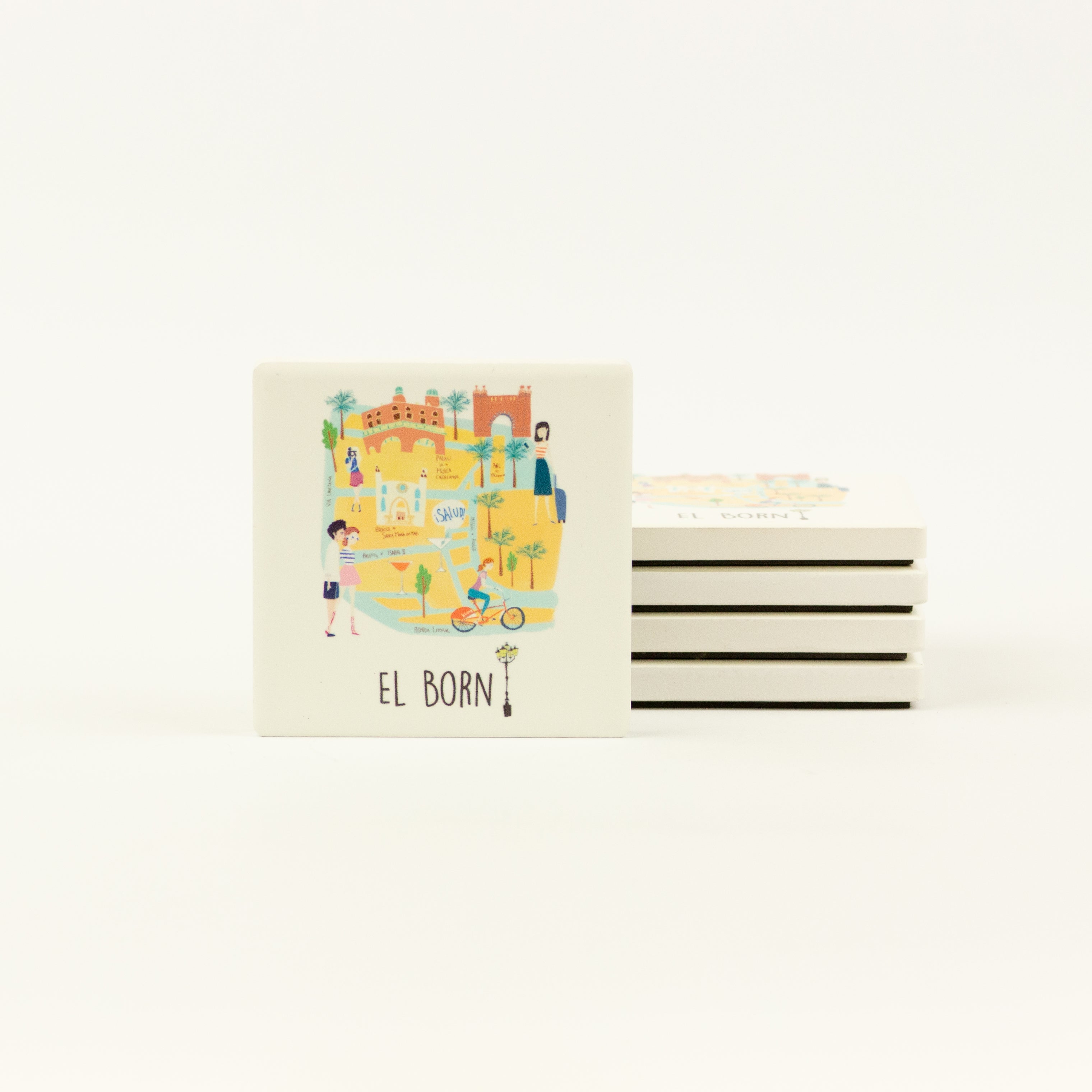 El Born Ceramic Magnet