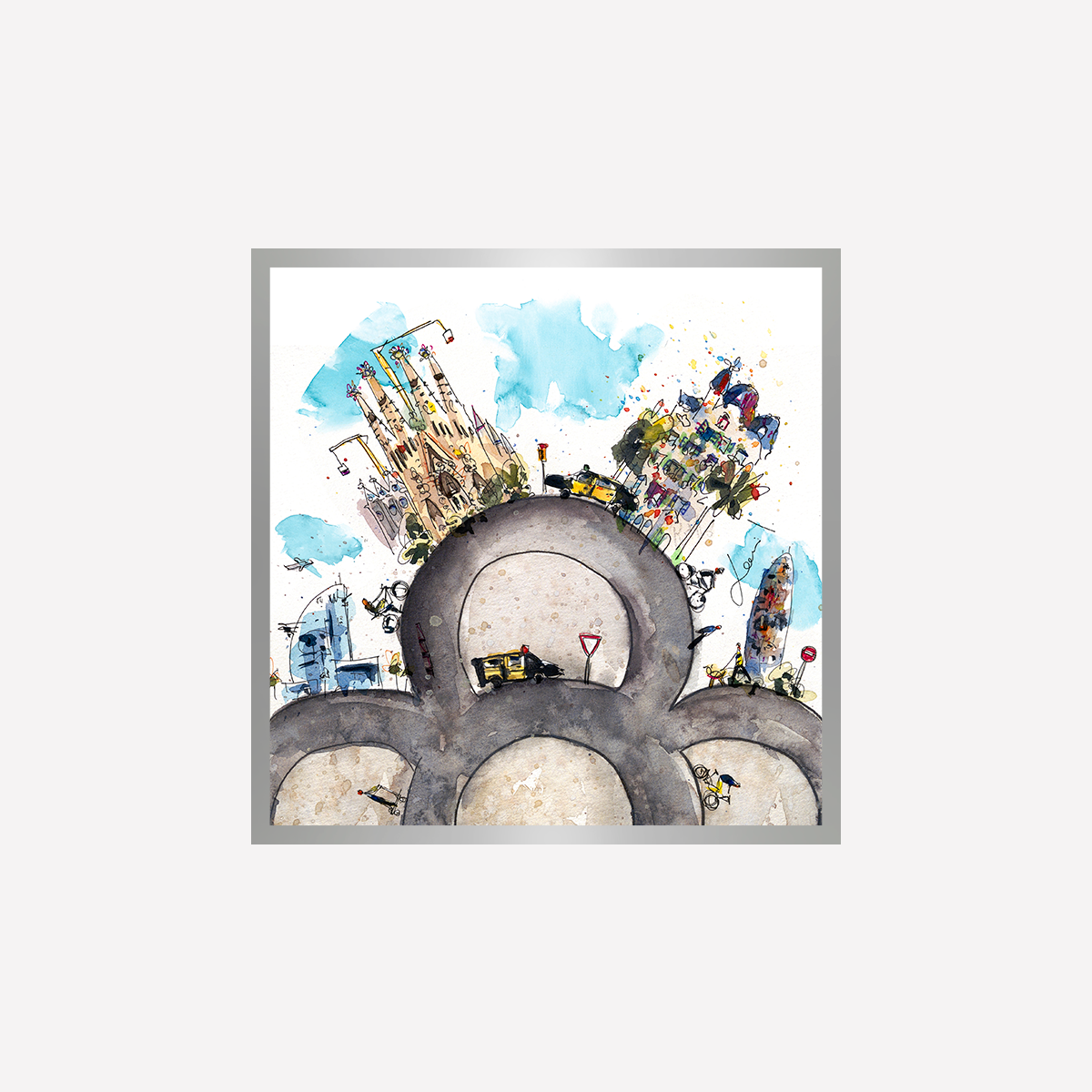 Flor de Barcelona Art Print