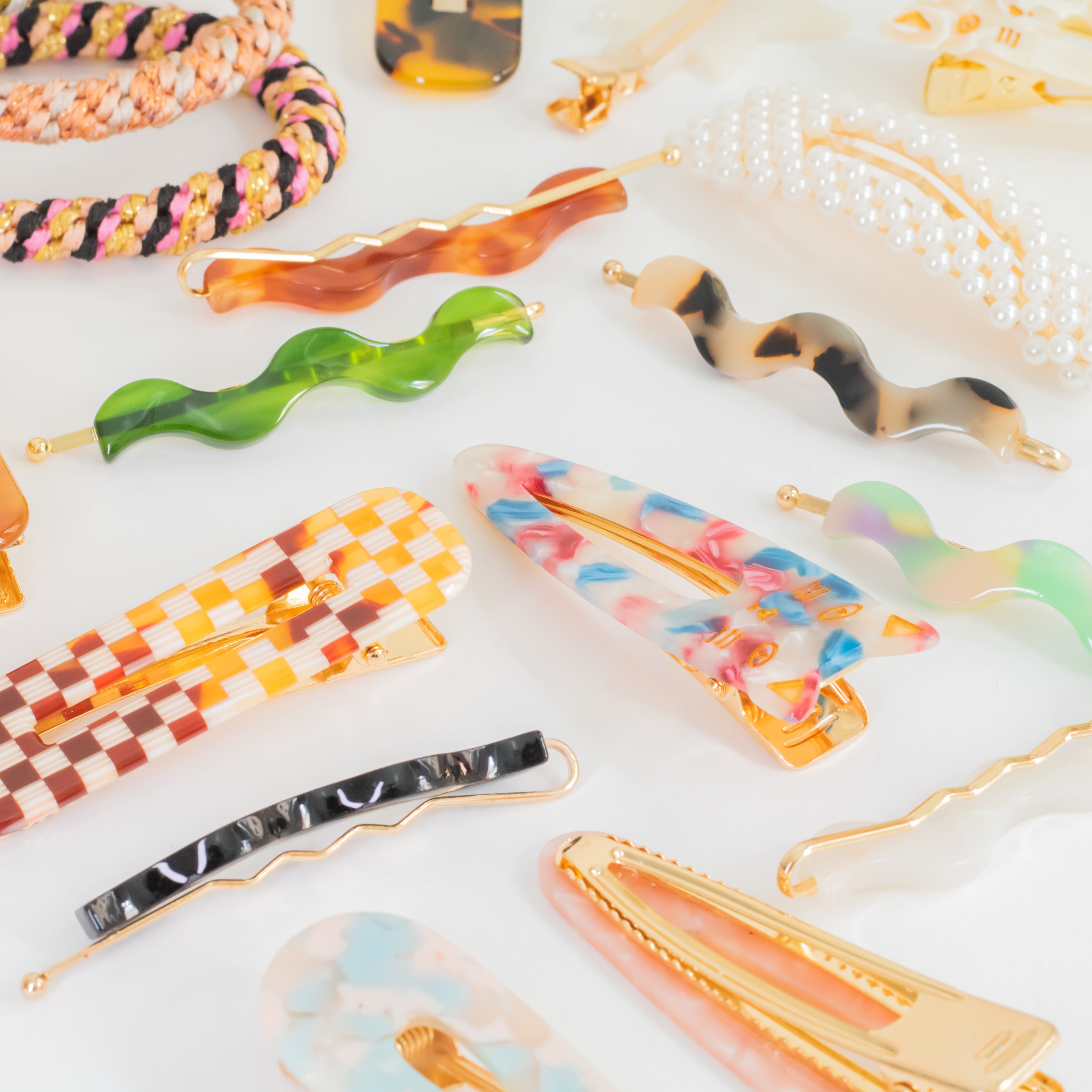Wave Hair Clip Arcoiris