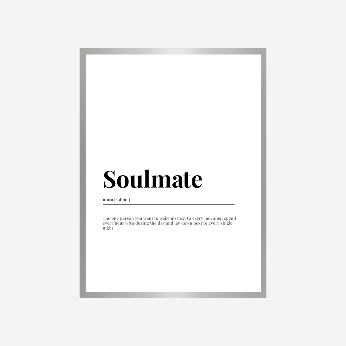 Soulmate Dictionary Art Print
