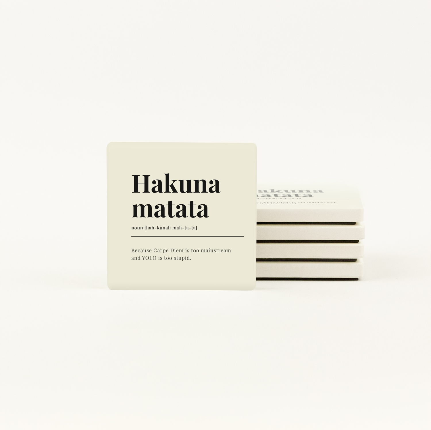 Hakuna Matata English Ceramic Magnet
