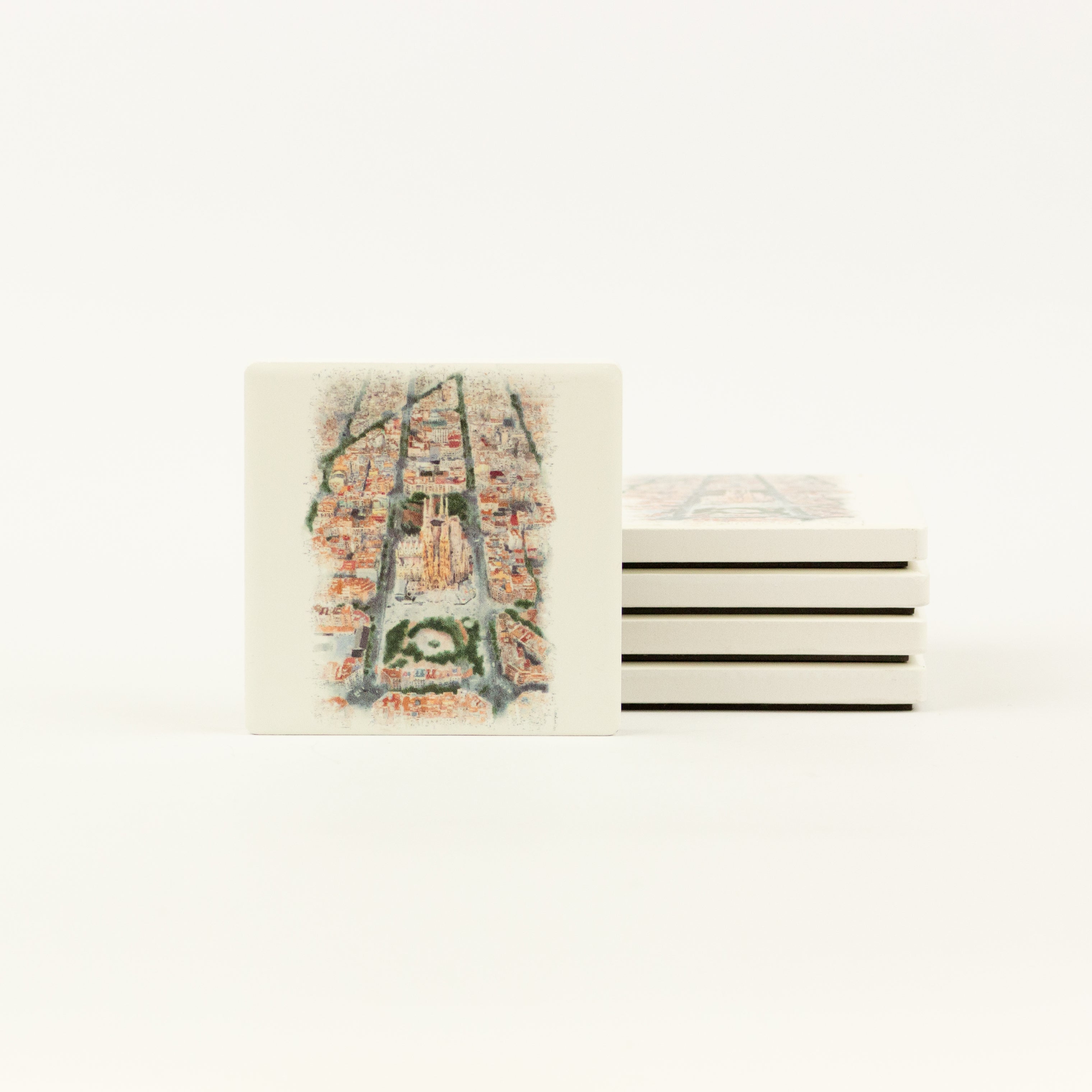 Sagrada Familia Vistas Ceramic Magnet