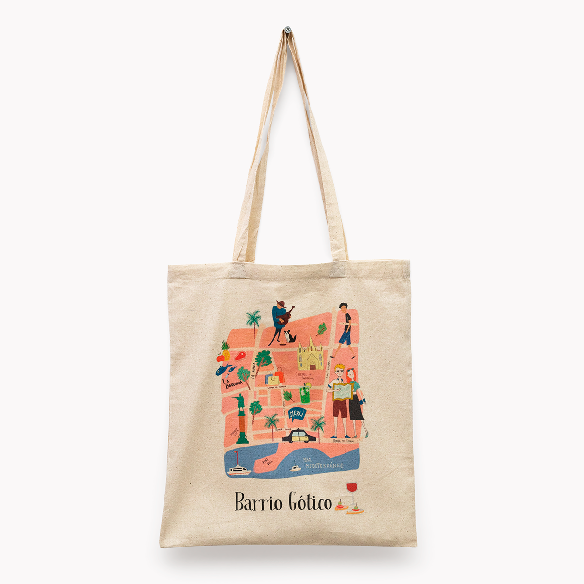 Barrio Gotico Barcelona Tote Bag