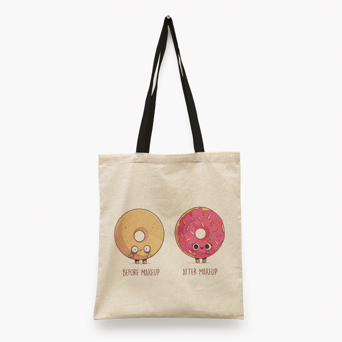 Before After Makeup Donut Tote Bag