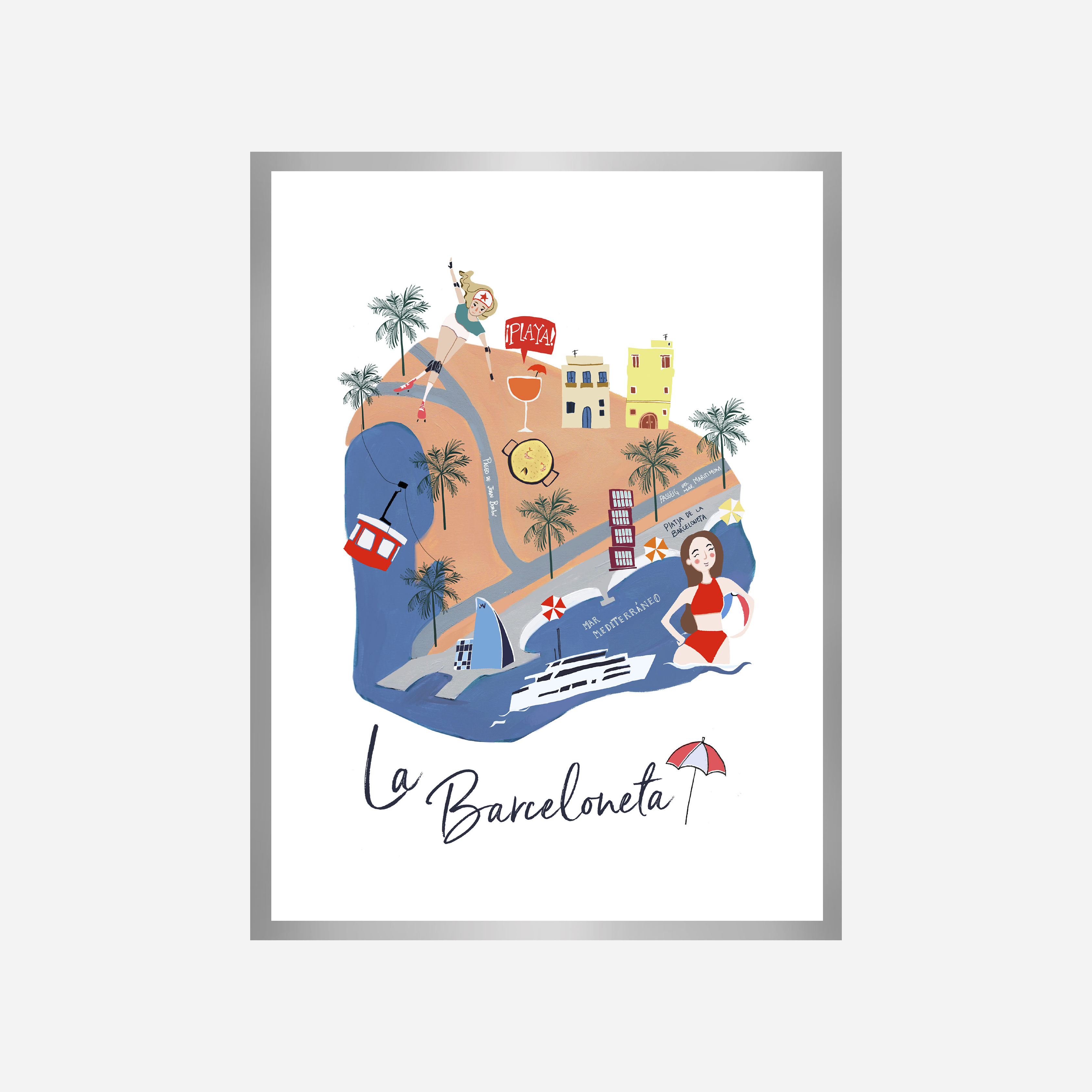 La Barceloneta Art Print