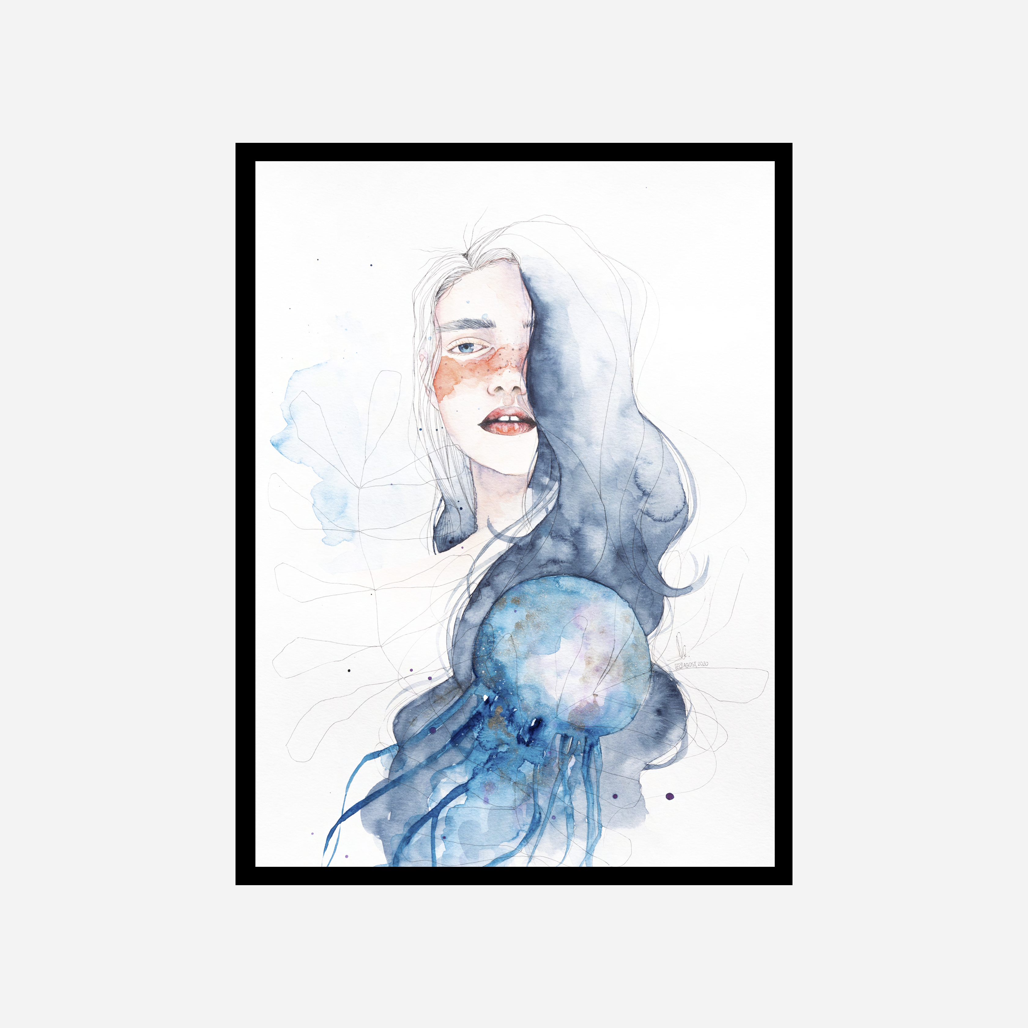 Índigo Art Print
