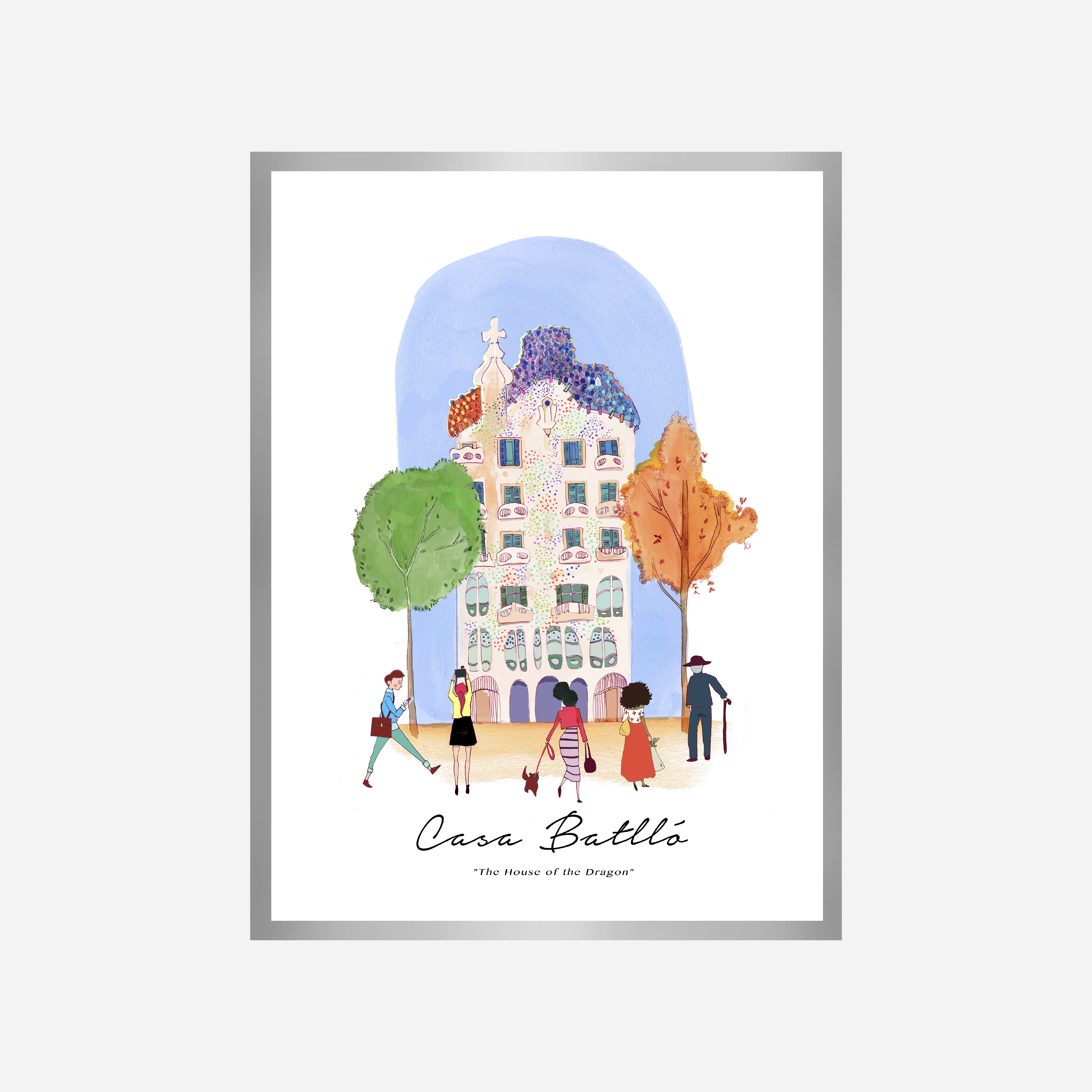 Casa Batllo Dragon House Art Print
