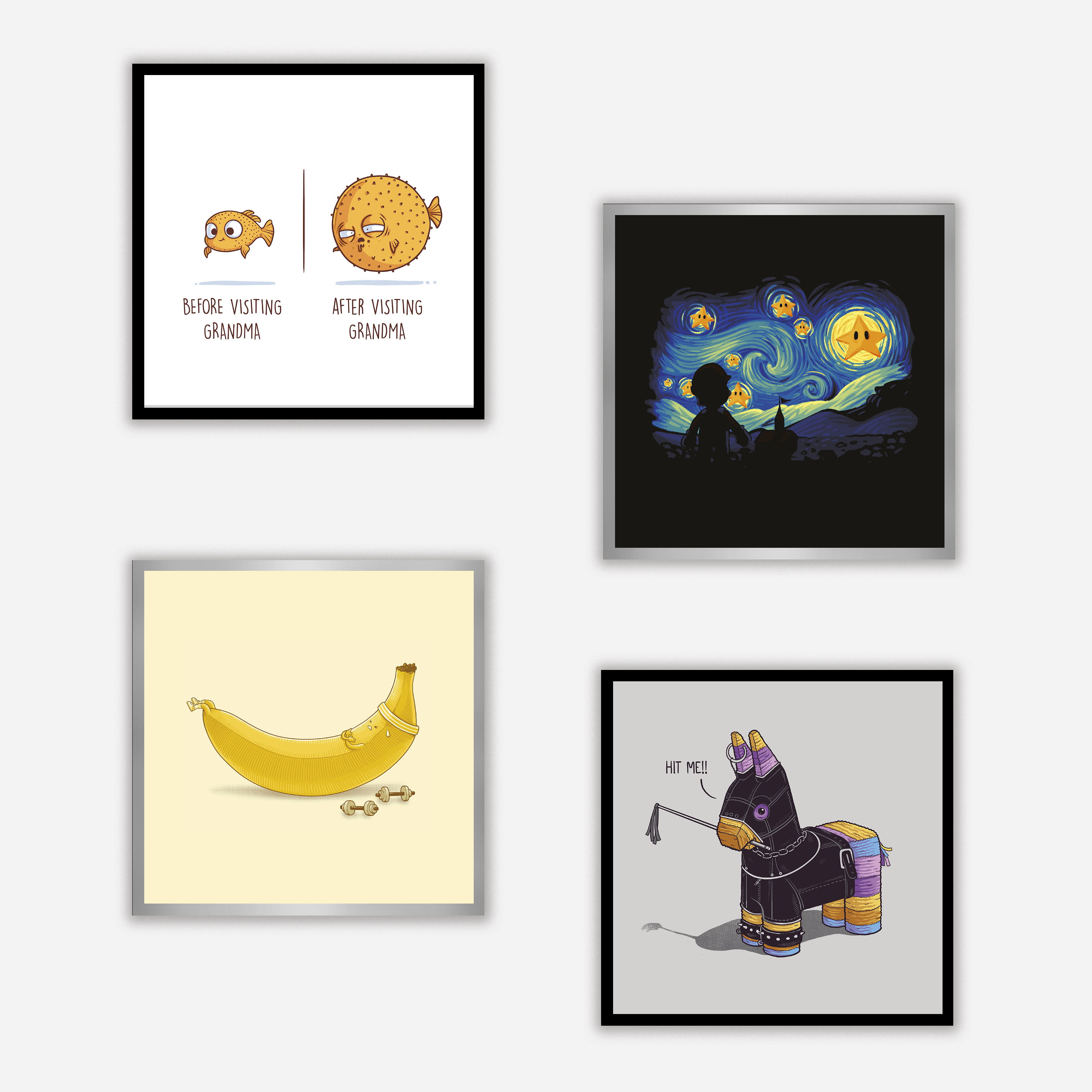 Before After Grandma Art Print