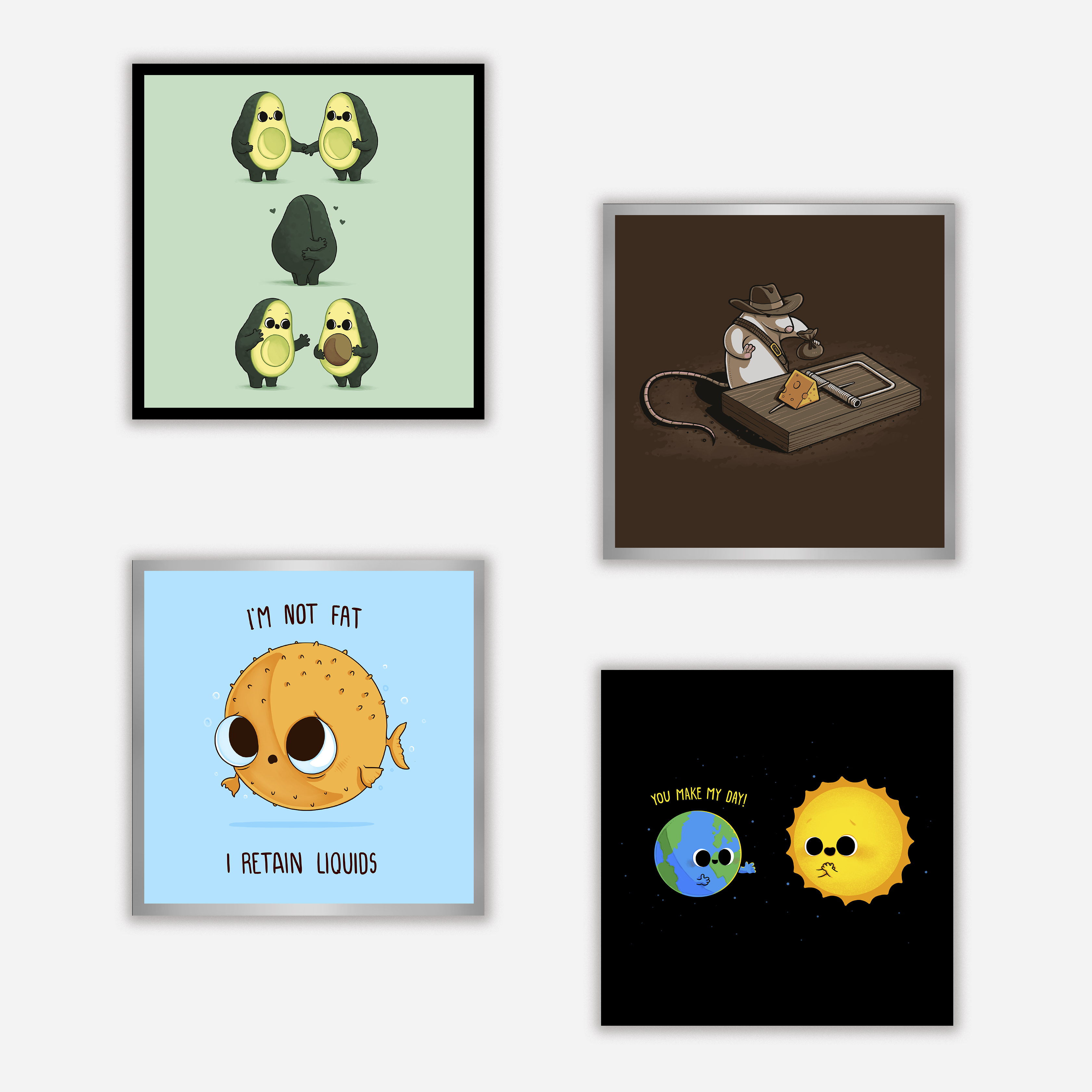 Avocado Hug Art Print