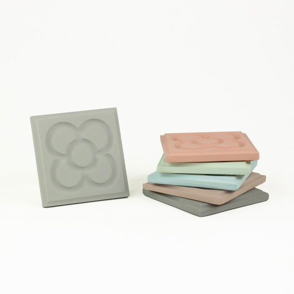 Pink Panot Cement Coaster