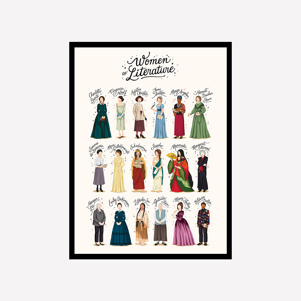 Women of Literature Art Print