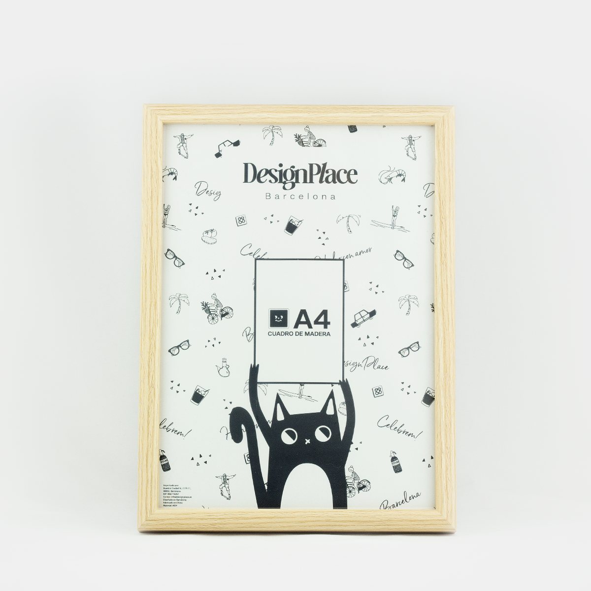 A4 Marco de Madera
