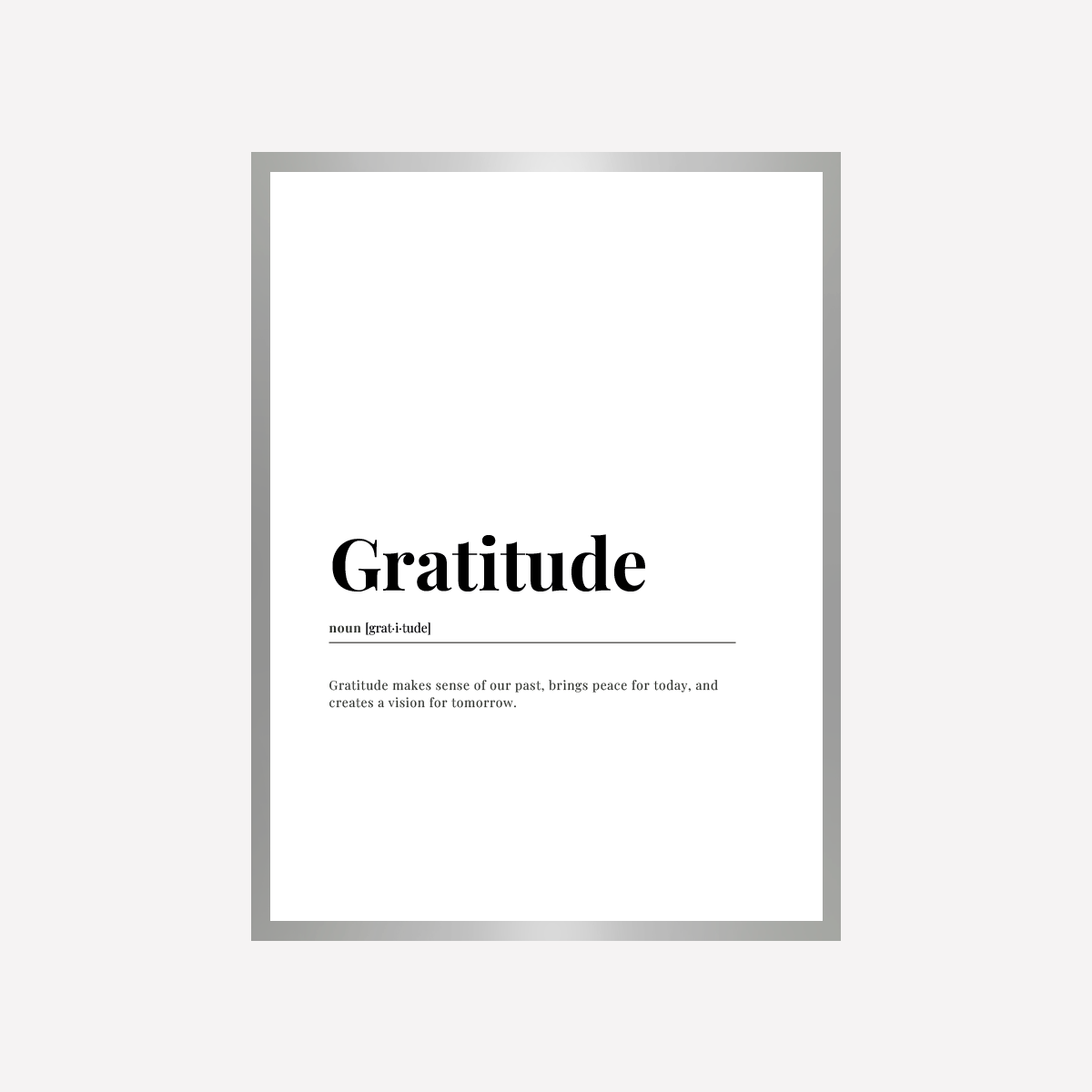 Gratitude Dictionary Art Print